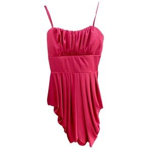 Alyn Paige Red Bell Mini Dress with Adjustable Straps Sz SMALL